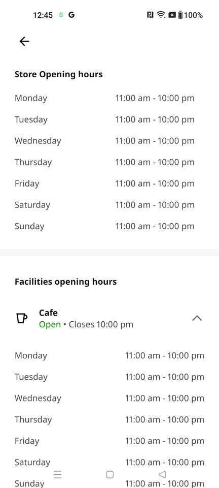 IKEA Store opening hours